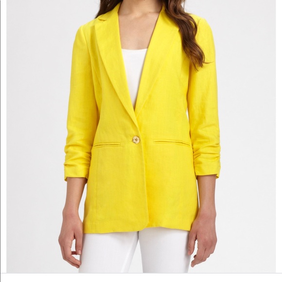 michael kors coats yellow
